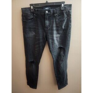 AERO Aeropostale Men's Jeans Super Skinny Black Size 33/32